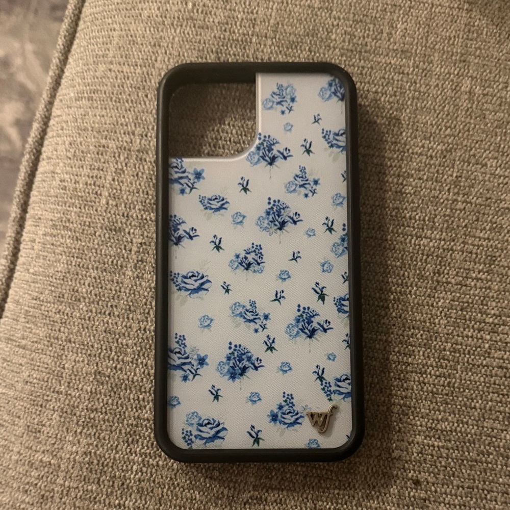 Wildflower Blue and White Floral iPhone Case - forget me not